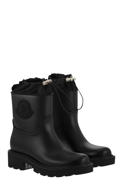 Moncler Kickstream Rubber Wellington Ankle Boots
