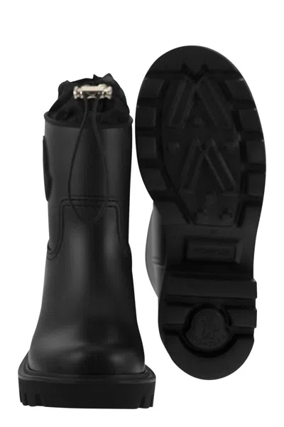 Moncler Kickstream Rubber Wellington Ankle Boots