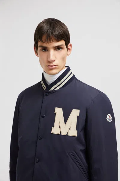 Moncler Ribbed Collar With Striped Details Jacket