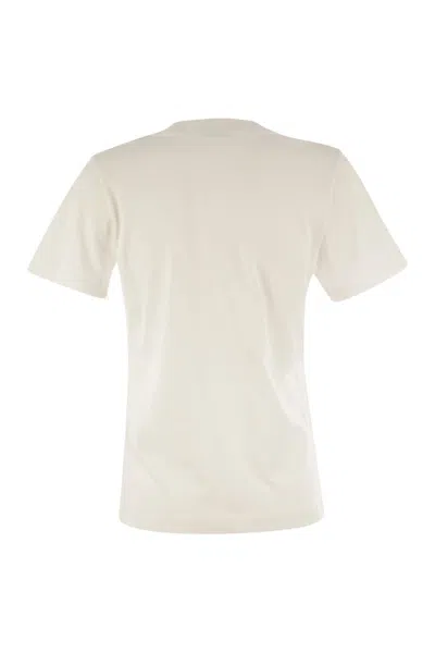 Moncler Logo Cotton White T-shirt