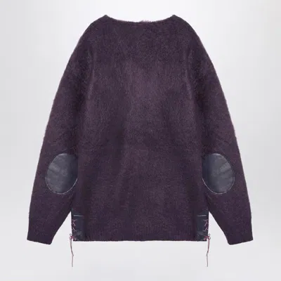 Needles Viola Mohair Cardigan Elbow Patches