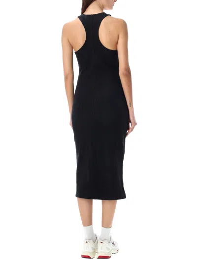 Nike Women's Dress W Sportswear Chill Knit Rib Midi Dress Black/black