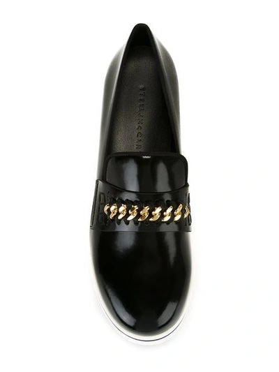 Shop Stella Mccartney Binx Falabella Loafers In Black