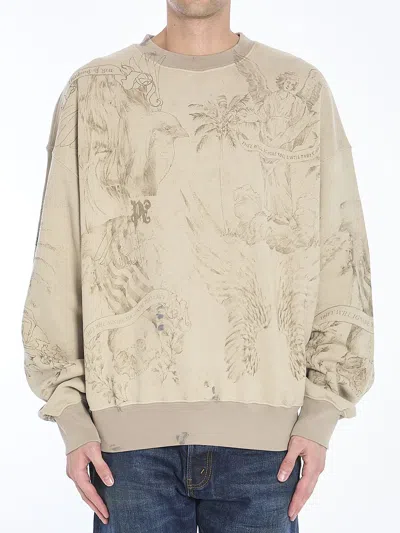 Palm Angels Pencil All Over Sweatshirt