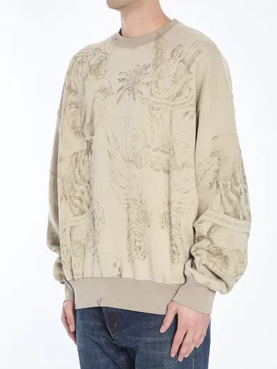 Palm Angels Pencil All Over Sweatshirt