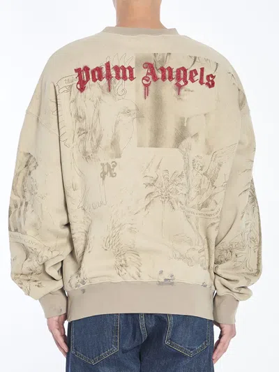 Palm Angels Pencil All Over Sweatshirt