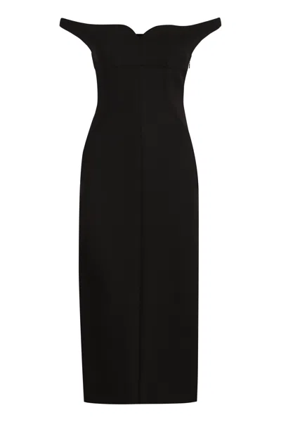 Philosophy Di Lorenzo Serafini Off-the-shoulder Tech Crepe Midi Dress