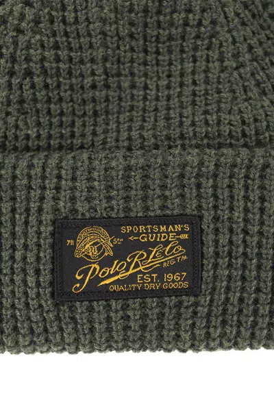 Polo Ralph Lauren Logo Patch Ribbed Beanie