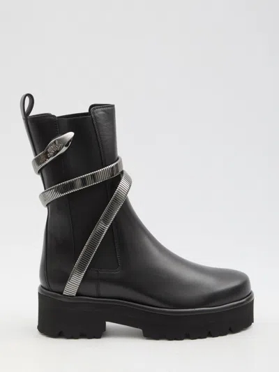 René Caovilla Juniper 45 Biker Boots