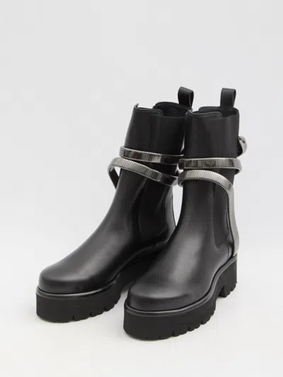 René Caovilla Juniper 45 Biker Boots
