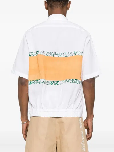 Rhude White Pleated Shirt