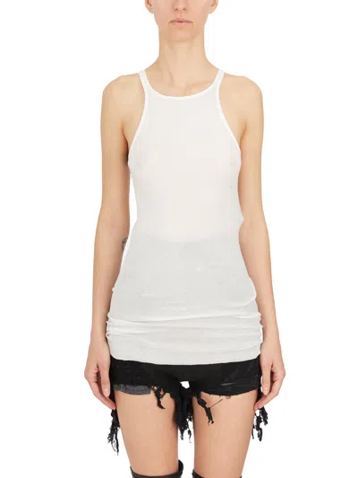 Rick Owens Tank Top Racer In Cotone