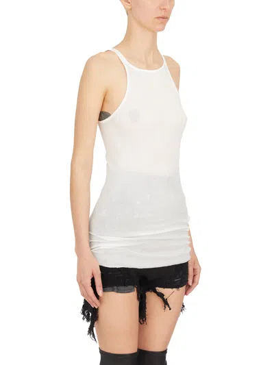 Rick Owens Tank Top Racer In Cotone