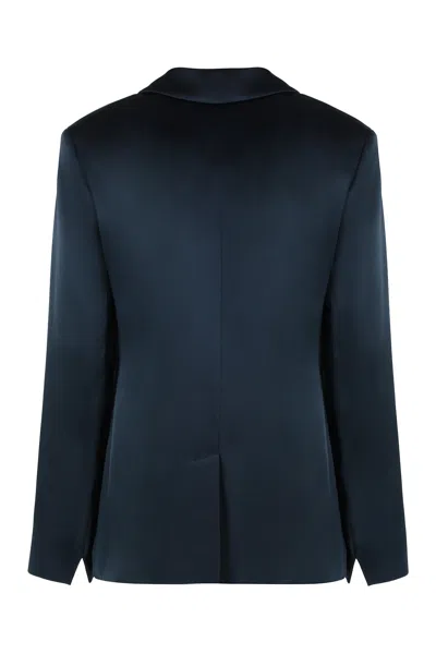 S Max Mara Single-breasted Satin Blazer