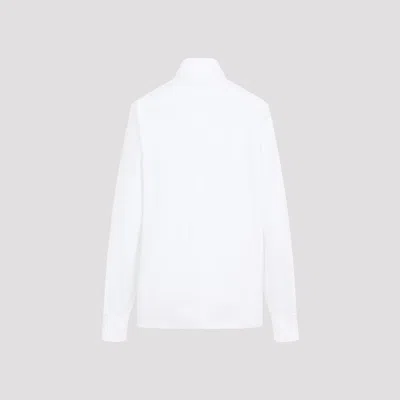 Saint Laurent Cotton Shirt With Buttoned Cuffs And Straight Hem
