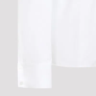 Saint Laurent Cotton Shirt With Buttoned Cuffs And Straight Hem