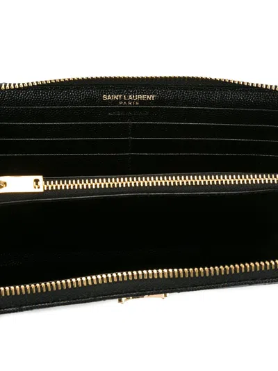 Saint Laurent Cassandre Leather Continental Wallet
