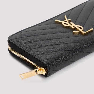 Saint Laurent Cassandre Leather Continental Wallet