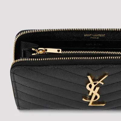 Saint Laurent Cassandre Leather Continental Wallet