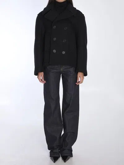 Saint Laurent Oversize Pea Coat