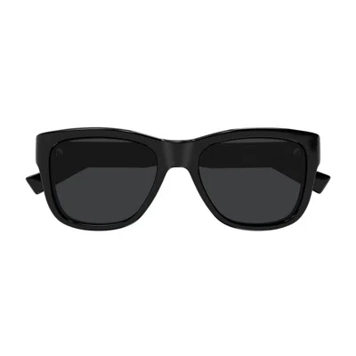 Saint Laurent Logo-print Wayfarer-frame Sunglasses