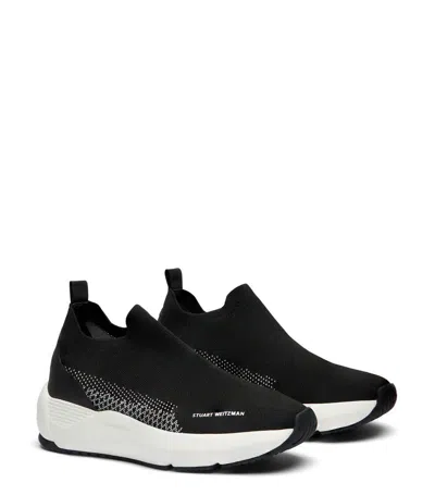 Stuart Weitzman , Sw Glide Sneaker, Sneakers, Schwarz, Geflochten