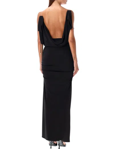Attico Suspender Deep V Dress