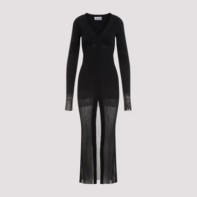 Attico Black Degrade Midi Dress