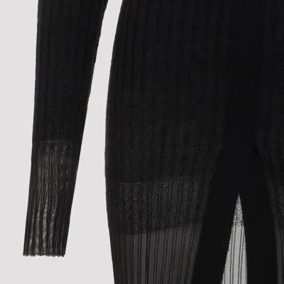Attico Black Degrade Midi Dress
