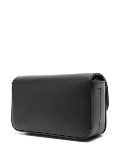 Tod's Calfskin Shoulder Bag With Sleek Design And Gold Hardware Accent