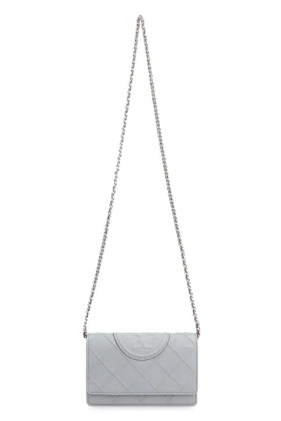 Tory Burch Fleming Leather Wallet On Chain
