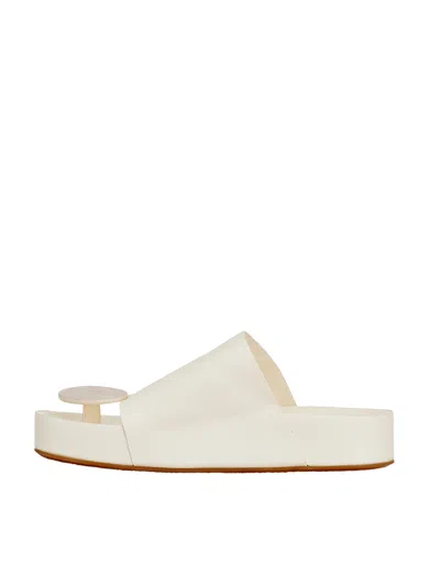 Uma Wang Ciabatta Round In Pelle