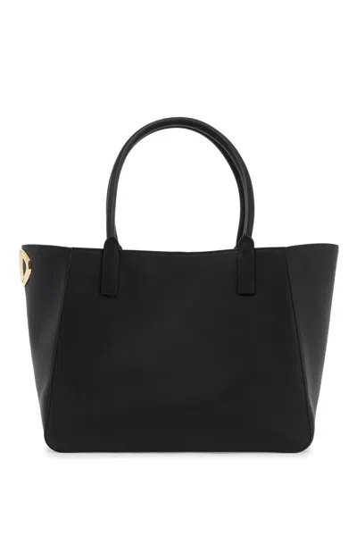 Valentino Nappa Calfskin Vlogo Side Tote Bag