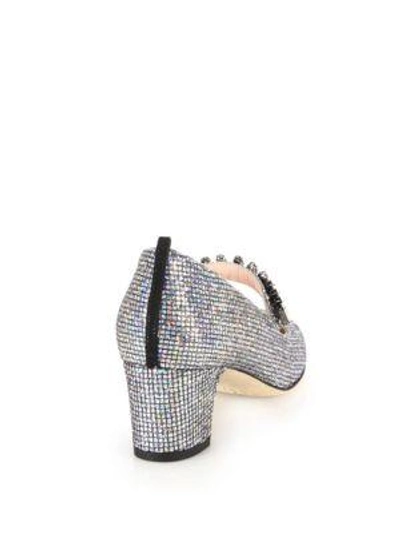 Shop Sjp By Sarah Jessica Parker Dazzle Crystal & Sequin Mary Jane Pumps In Silver