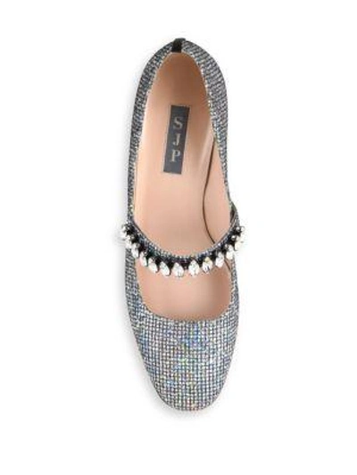 Shop Sjp By Sarah Jessica Parker Dazzle Crystal & Sequin Mary Jane Pumps In Silver