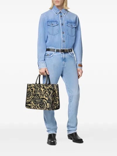 Versace Stonewashed Denim Shirt