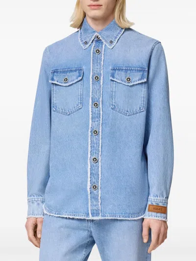 Versace Stonewashed Denim Shirt