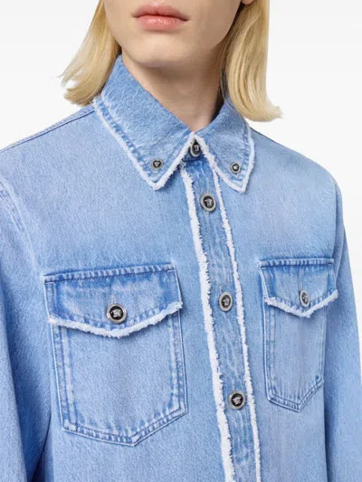 Versace Stonewashed Denim Shirt