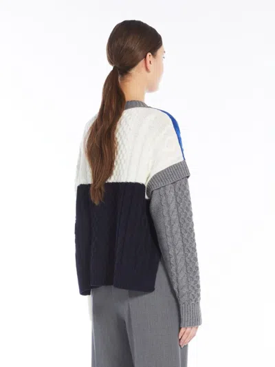 Weekend Max Mara Women's Multicolor Wool Mestre Sweater | Size Large | 2425366222600 Color 011