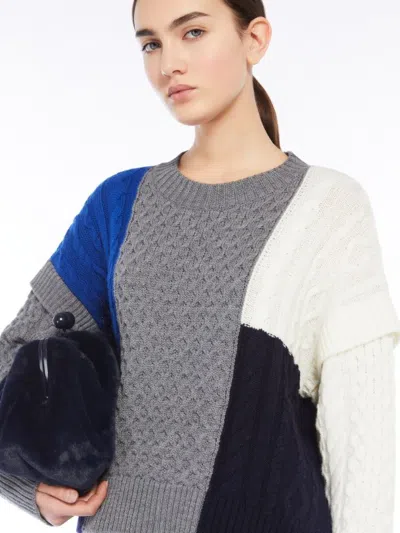 Weekend Max Mara Women's Multicolor Wool Mestre Sweater | Size Large | 2425366222600 Color 011