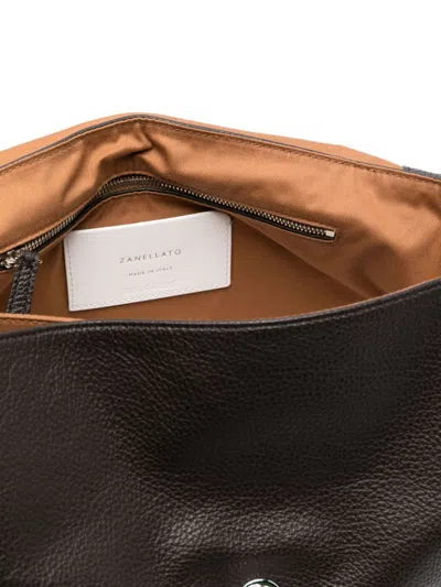 Zanellato Tumbled Leather Medium Postina Daily Day Bags