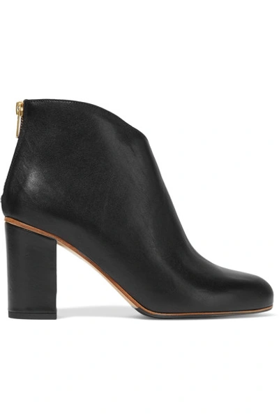 Atp Atelier Woman Farah Leather Ankle Boots Black