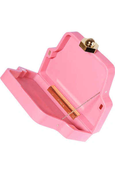 Shop Charlotte Olympia Cobot Embellished Perspex Clutch