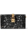 DOLCE & GABBANA Lace and Perspex box clutch