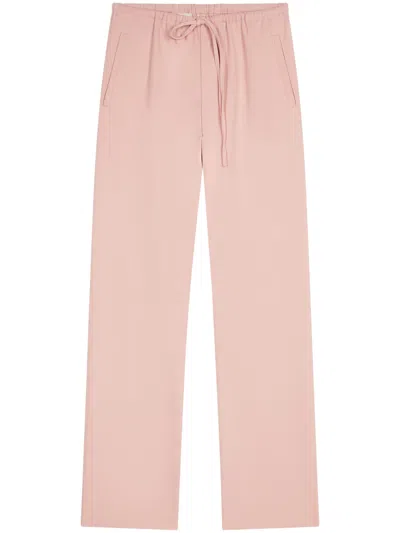 Dries Van Noten Wool Track Pants In 301 Old Rose