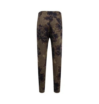 Dries Van Noten Men's Floral Jacquard Drawstring Pants In 703 Brown