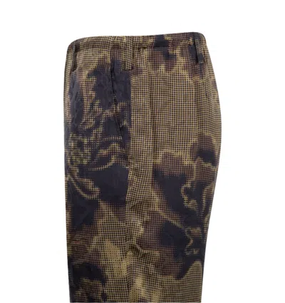 Dries Van Noten Men's Floral Jacquard Drawstring Pants In 703 Brown