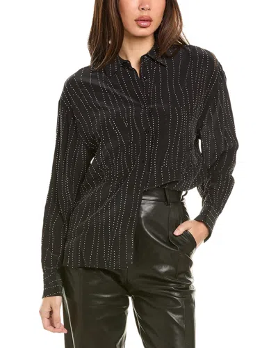 Iro Studded Shirt All-over Pattern In Black