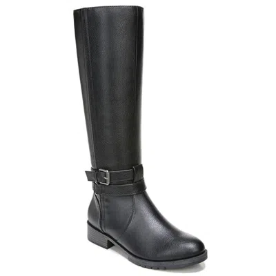 Naturalizer Garrison Womens Round Toe Side Zipper Knee-high Boots In Black