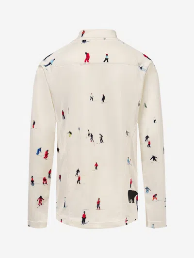 Perfect Moment Half-zip Thermal Top In White